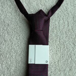 NWT Zara Boys Clip On Adjustable Tie Sz M 5-14 years